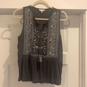 Lucky Brand dress tank tap gray size small